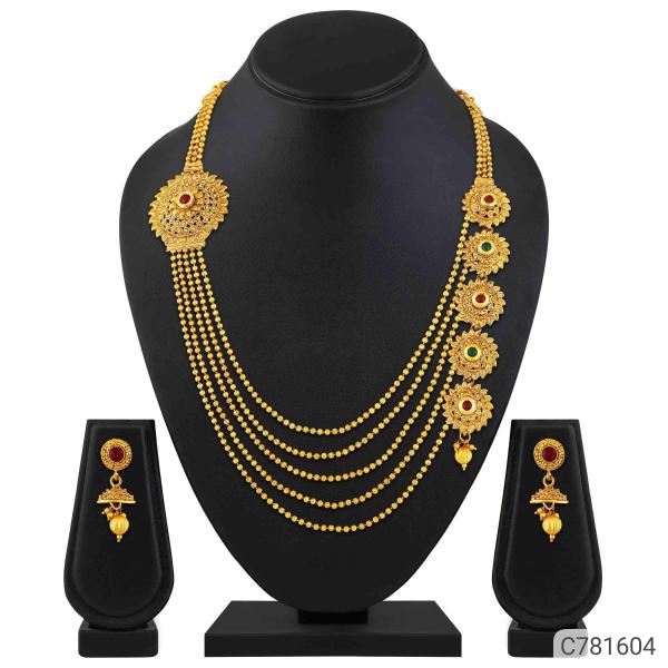Asmitta Alluring Gold Plated Jewellery Set
